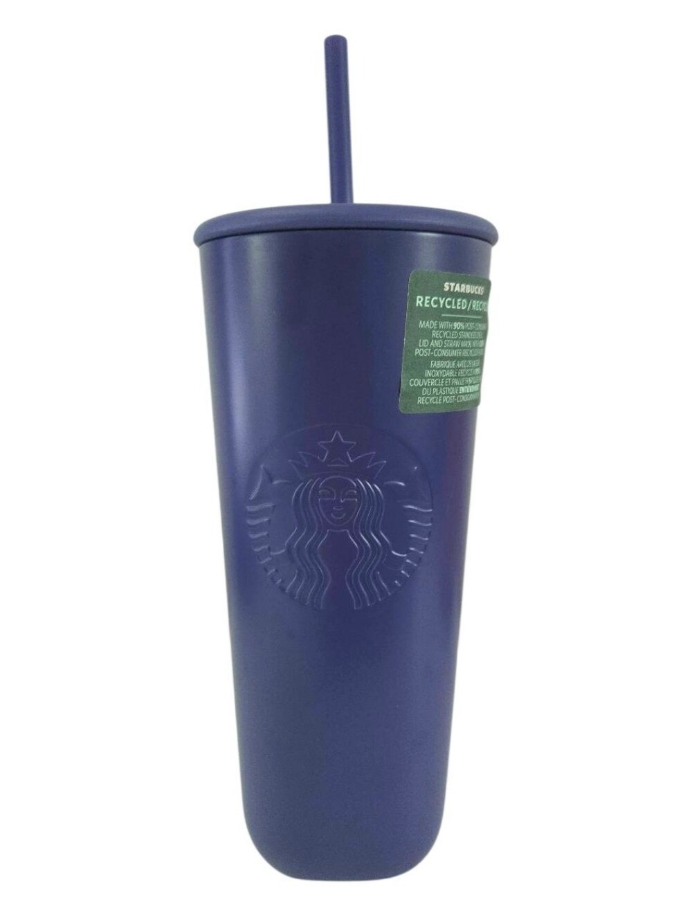 24-ounce Starbucks Matte Deep Purple Recycled Stainless Steel Tumbler